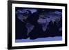 Earth at Night, Satellite Image-null-Framed Photographic Print