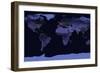 Earth at Night, Satellite Image-null-Framed Photographic Print