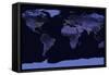 Earth at Night, Satellite Image-null-Framed Stretched Canvas
