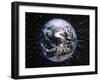 Earth Bombarded by Stars-Chris Rogers-Framed Photographic Print