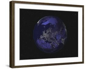 Earth Centered on Europe-Stocktrek Images-Framed Photographic Print