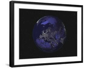 Earth Centered on Europe-Stocktrek Images-Framed Photographic Print