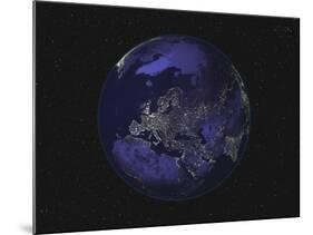 Earth Centered on Europe-Stocktrek Images-Mounted Photographic Print
