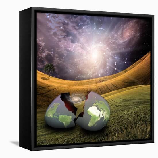 Earth Egg Is Hatched-rolffimages-Framed Stretched Canvas