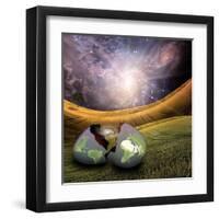 Earth Egg Is Hatched-rolffimages-Framed Art Print