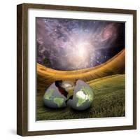 Earth Egg Is Hatched-rolffimages-Framed Art Print