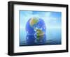 Earth Floating in Water-Kulka-Framed Giclee Print