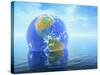 Earth Floating in Water-Kulka-Stretched Canvas