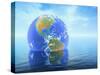 Earth Floating in Water-Kulka-Stretched Canvas