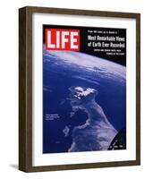 Earth from Gemini V Spaceship, September 24, 1965-null-Framed Photographic Print