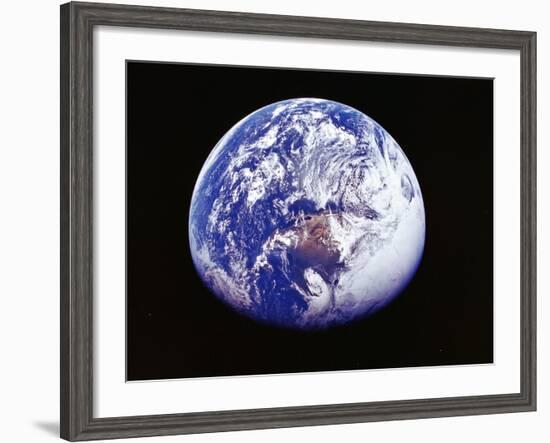 Earth from Space, Photographed by Spacecraft Apollo 16, April 16 1972-null-Framed Photographic Print