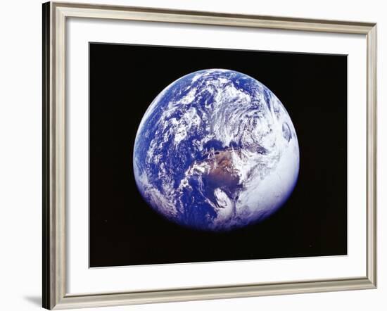 Earth from Space, Photographed by Spacecraft Apollo 16, April 16 1972-null-Framed Photographic Print