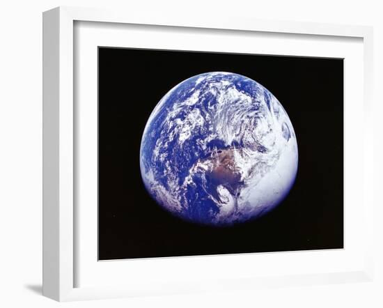 Earth from Space, Photographed by Spacecraft Apollo 16, April 16 1972-null-Framed Photographic Print