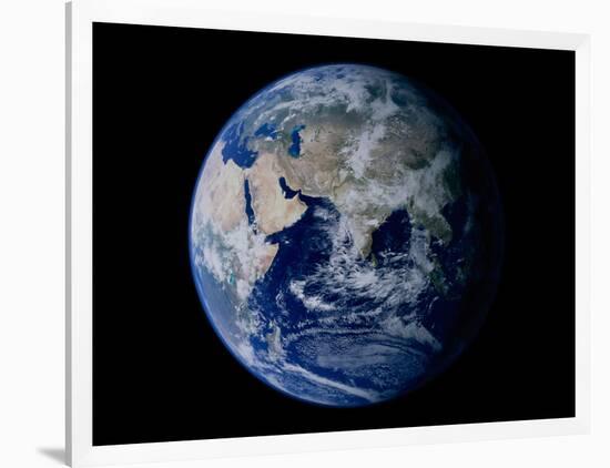 Earth from Space Showing Eastern Hemisphere-Stocktrek Images-Framed Photographic Print