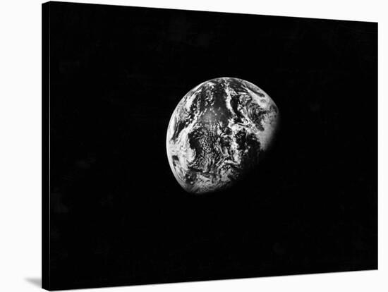 Earth From Space-Contemporary Photography-Framed Stretched Canvas