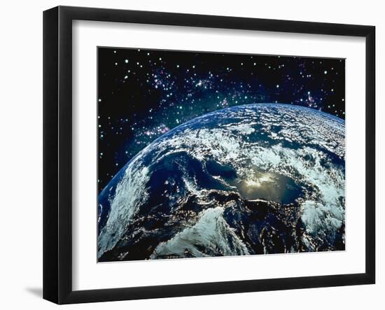 Earth from Space-Stocktrek-Framed Premium Photographic Print