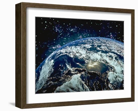 Earth from Space-Stocktrek-Framed Photographic Print