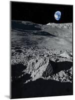 Earth From the Moon, Artwork-Detlev Van Ravenswaay-Mounted Photographic Print