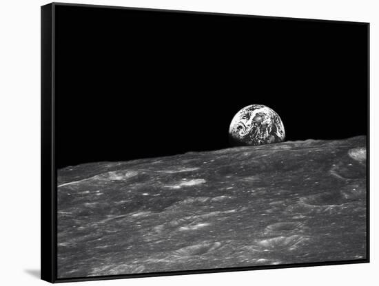 Earth From the Moon-null-Framed Stretched Canvas
