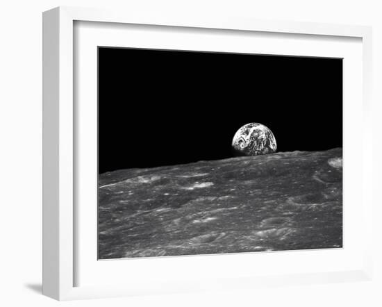 Earth From the Moon-null-Framed Premium Photographic Print