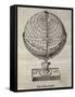 Earth Globe, 16th Century Artwork-Middle Temple Library-Framed Stretched Canvas