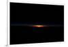 Earth horizon view over South Pacific Ocean-null-Framed Photographic Print