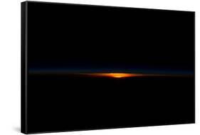 Earth horizon view over South Pacific Ocean-null-Framed Stretched Canvas