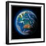 Earth in Space-Antartis-Framed Photographic Print