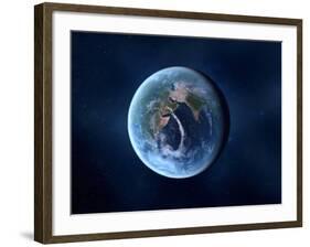 Earth-Like Alien Planet, Artwork-null-Framed Photographic Print