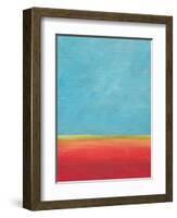 Earth Meets Sky 1-Jan Weiss-Framed Art Print