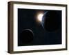 Earth, Moon and the Sun-Stocktrek Images-Framed Premium Photographic Print