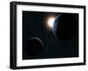 Earth, Moon and the Sun-Stocktrek Images-Framed Premium Photographic Print