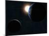 Earth, Moon and the Sun-Stocktrek Images-Mounted Premium Photographic Print