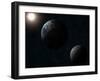 Earth, Moon and the Sun-Stocktrek Images-Framed Premium Photographic Print