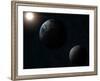 Earth, Moon and the Sun-Stocktrek Images-Framed Photographic Print