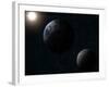 Earth, Moon and the Sun-Stocktrek Images-Framed Photographic Print