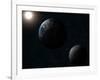 Earth, Moon and the Sun-Stocktrek Images-Framed Photographic Print