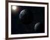 Earth, Moon and the Sun-Stocktrek Images-Framed Photographic Print