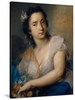 Earth-one of a series of the Four Elements (1744)-Rosalba Carriera-Stretched Canvas