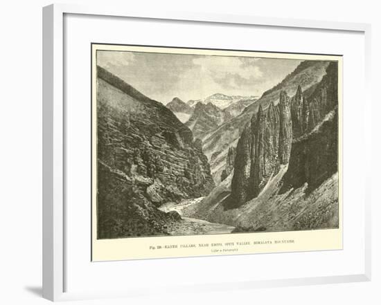 Earth Pillars, Near Kioto, Spiti Valley, Himalaya Mountains-null-Framed Giclee Print