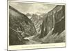 Earth Pillars, Near Kioto, Spiti Valley, Himalaya Mountains-null-Mounted Giclee Print