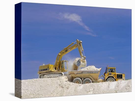 Earth Removal, Jcbs/Diggers, Construction Industry-G Richardson-Stretched Canvas