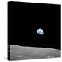 Earth Rising Above the Lunar Horizon-Stocktrek Images-Stretched Canvas