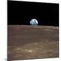 Earth Rising Above the Moon's Horizon-Stocktrek Images-Mounted Photographic Print