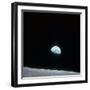 Earth Rising over Curvature of the Moon as Seen from Apollo 8-null-Framed Premium Photographic Print