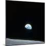 Earth Rising over Curvature of the Moon as Seen from Apollo 8-null-Mounted Premium Photographic Print