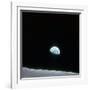 Earth Rising over Curvature of the Moon as Seen from Apollo 8-null-Framed Premium Photographic Print