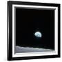 Earth Rising over Curvature of the Moon as Seen from Apollo 8-null-Framed Premium Photographic Print