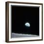 Earth Rising over Curvature of the Moon as Seen from Apollo 8-null-Framed Photographic Print