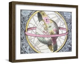 Earth's Celestial Circles, 1708 Artwork-Royal Astronomical Society-Framed Photographic Print